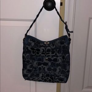 Blue coach bag used once!!